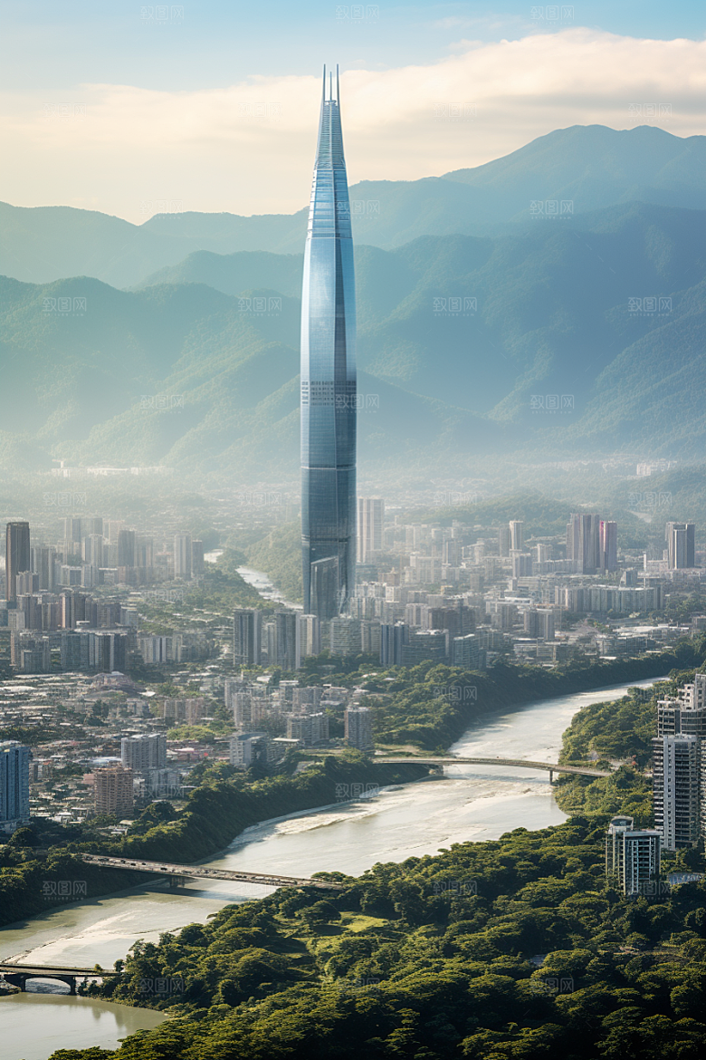 深圳城市风光风景国内游摄影图