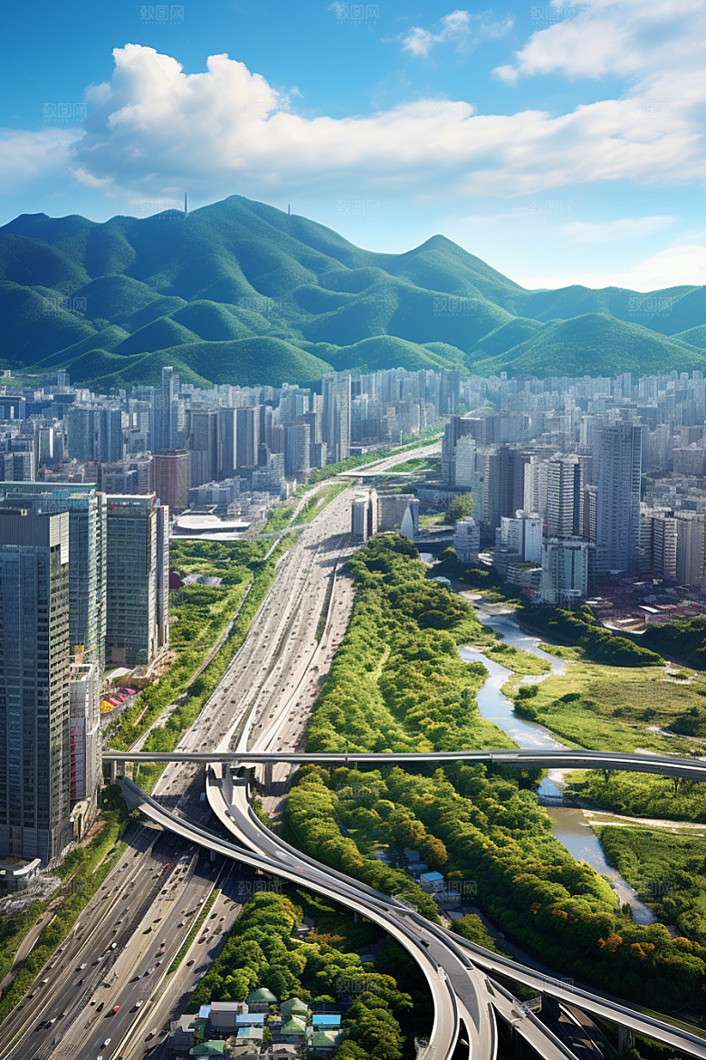 深圳城市风光都市现代化摄影图
