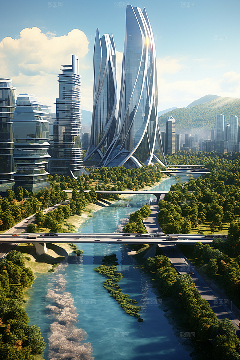 深圳城市风光景色都市摄影图