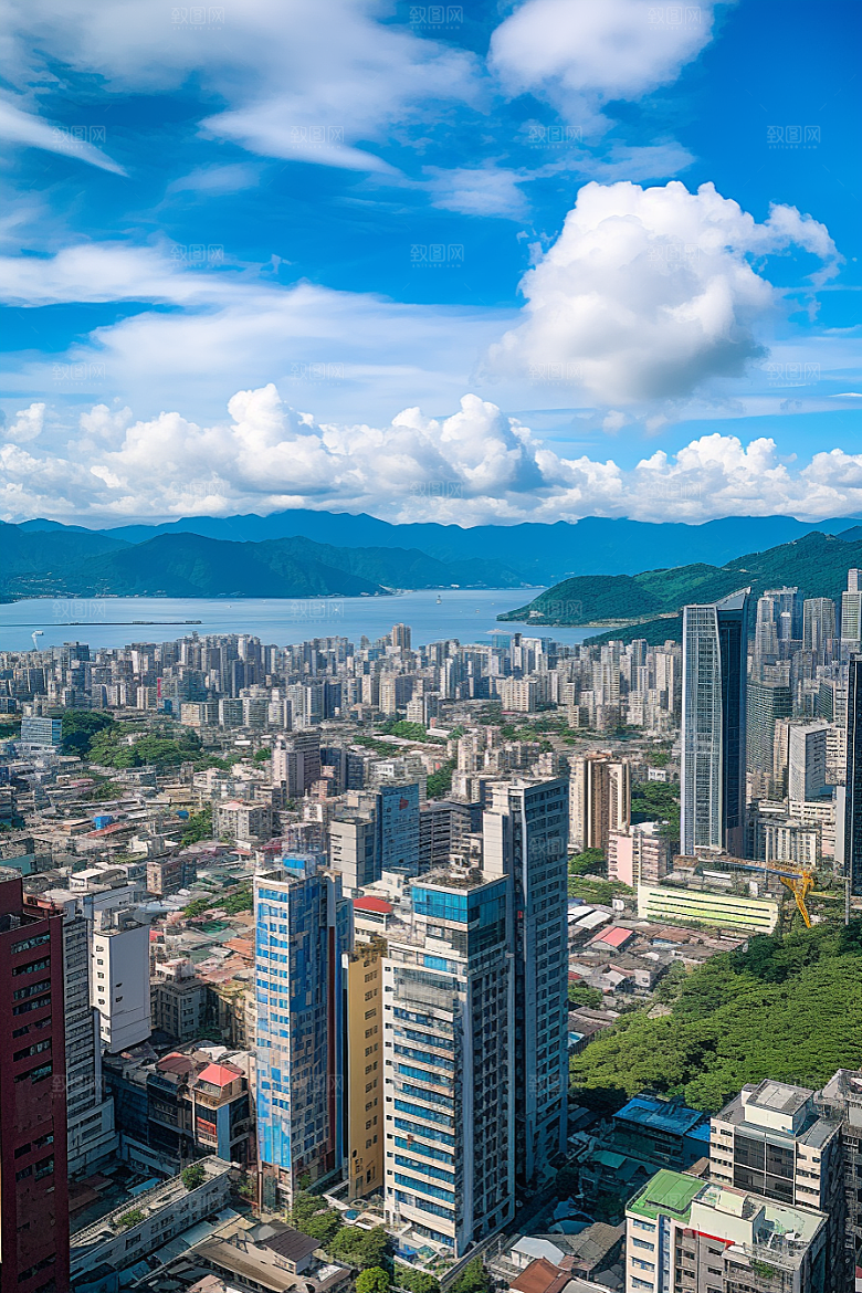深圳城市风光经济特区风景摄影图