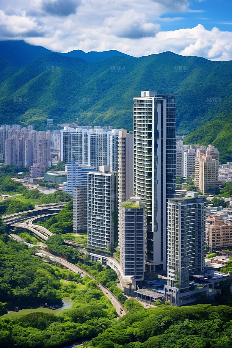 深圳城市风光经济特区现代化摄影图
