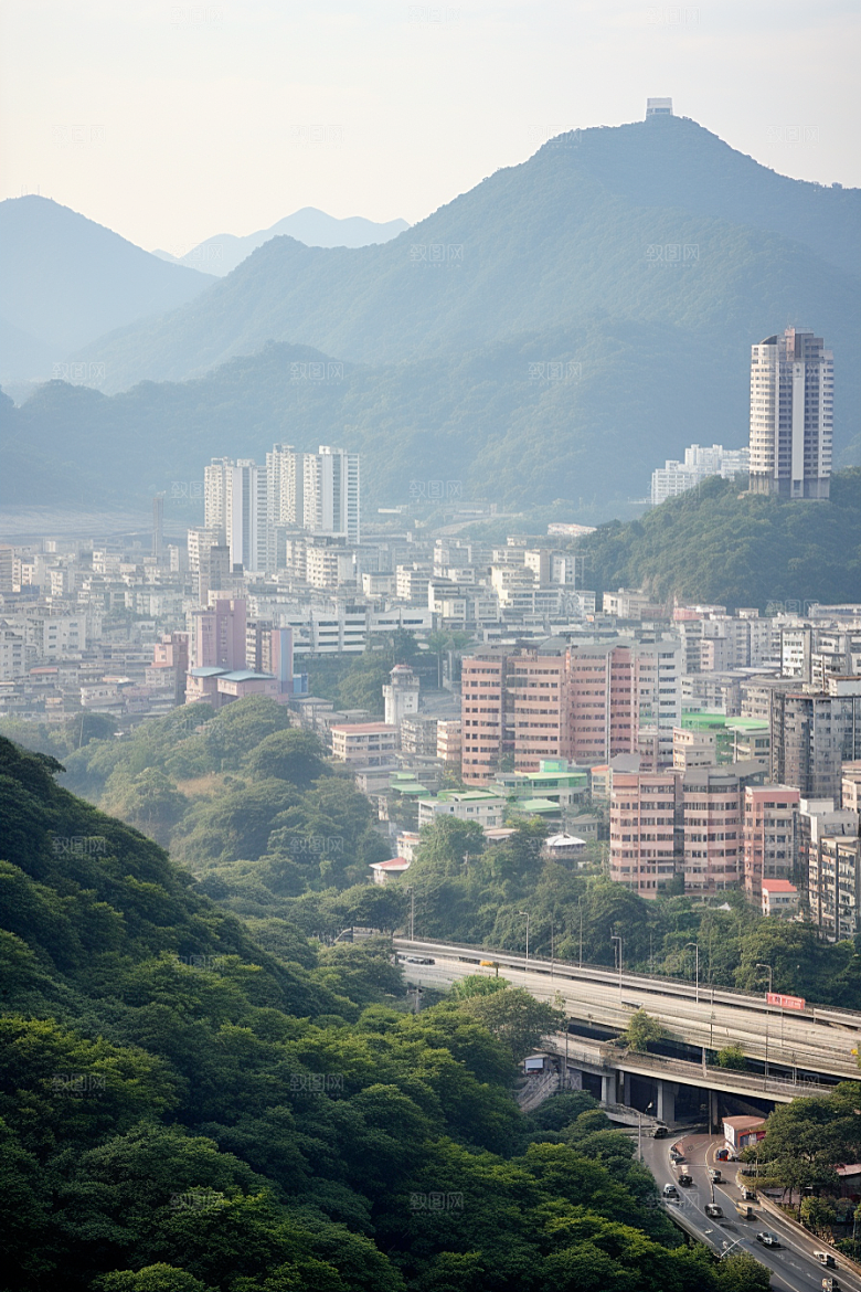 深圳城市风光经济特区旅游摄影图