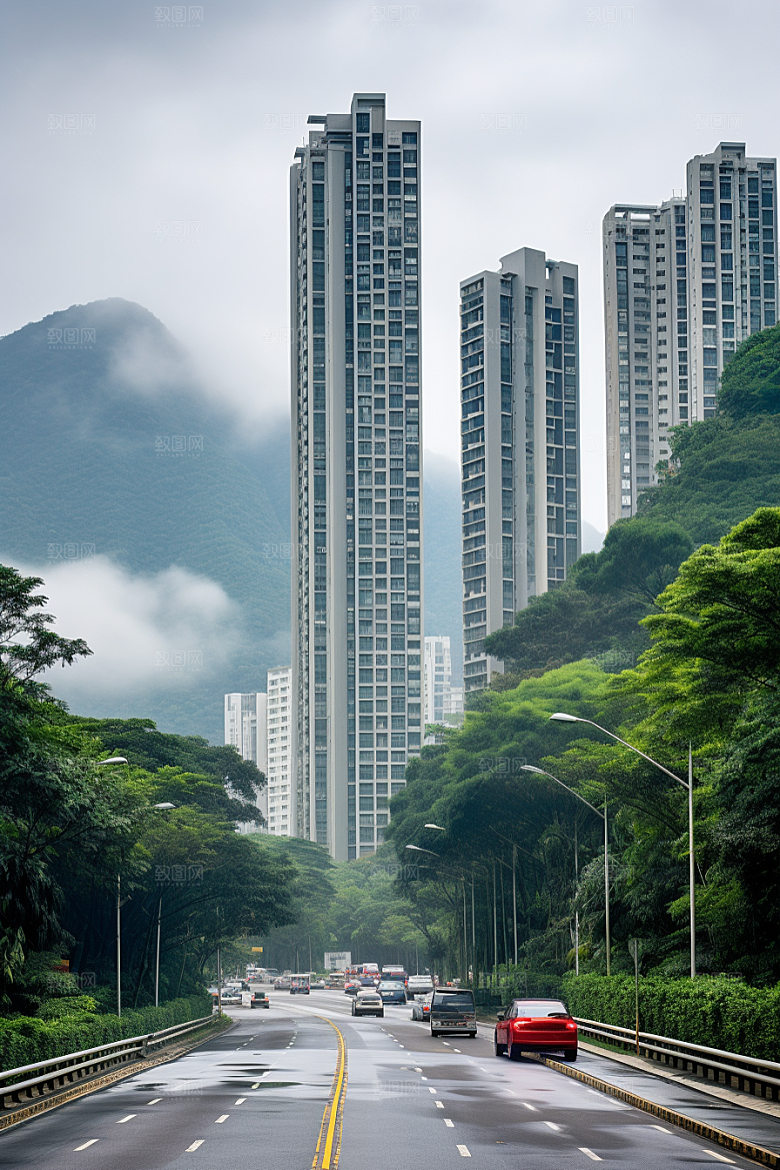 深圳城市风光都市地标摄影图