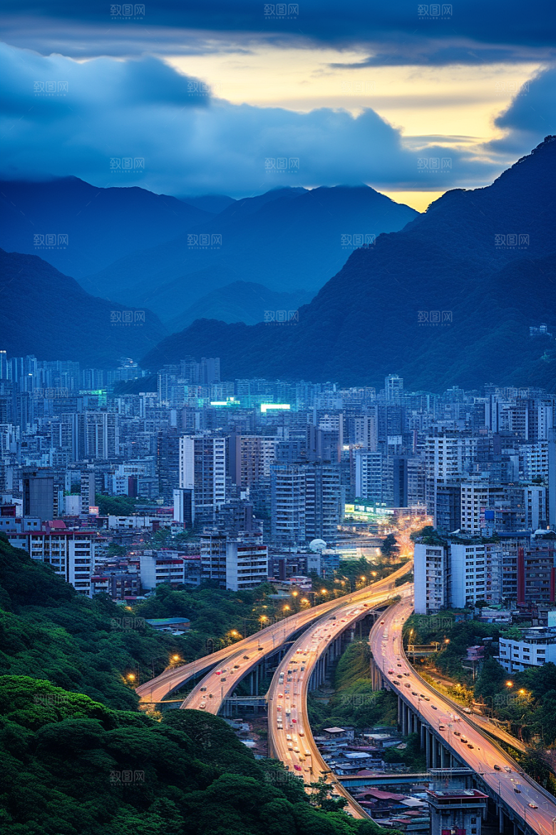 深圳城市风光旅游地标摄影图