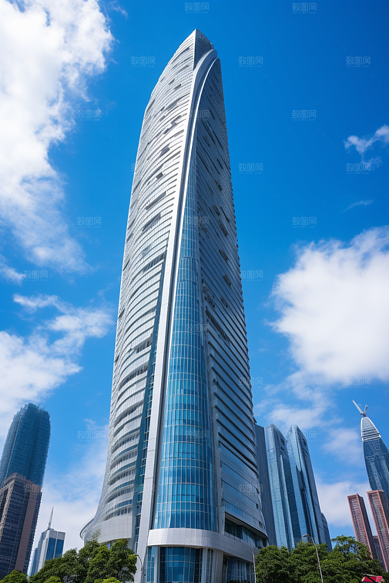 深圳城市风光高清地标摄影图