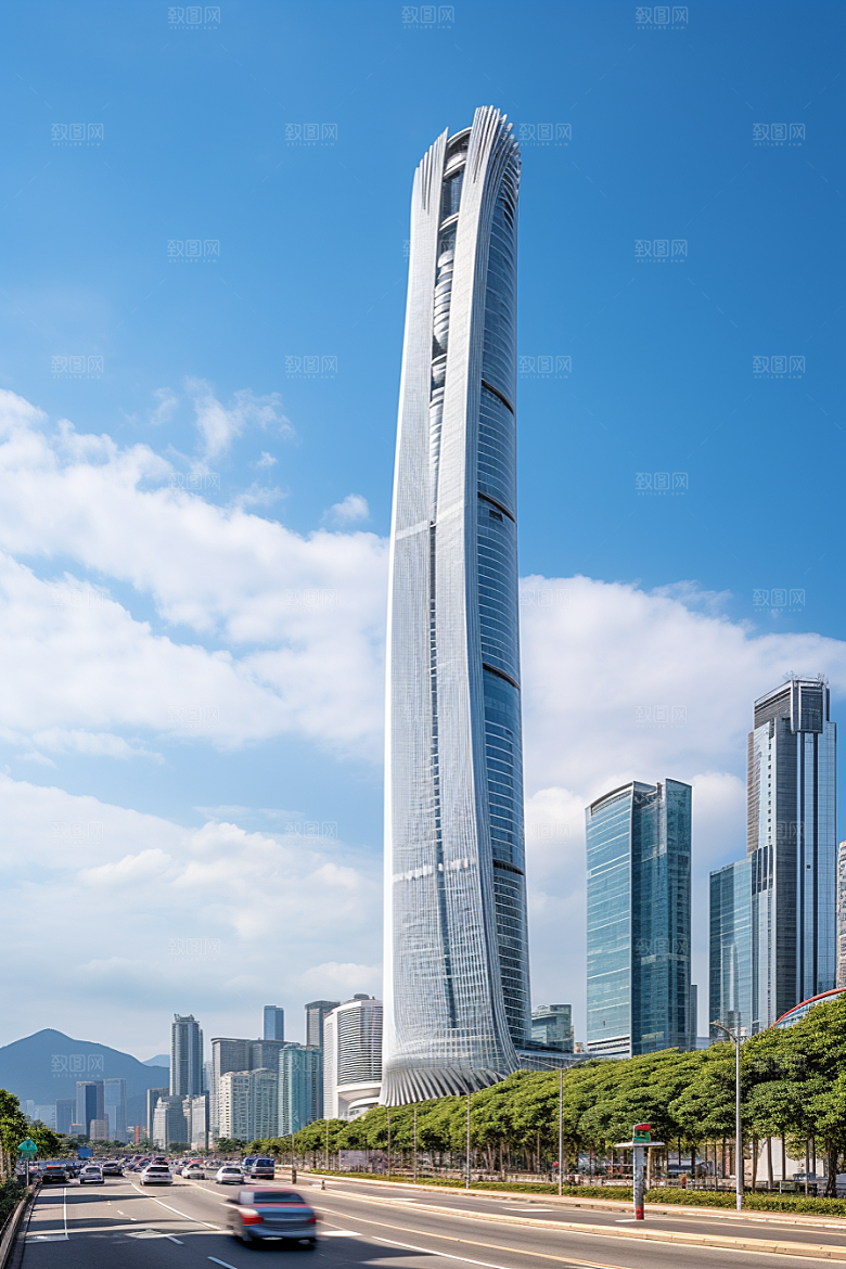 深圳城市风光新城风景摄影图