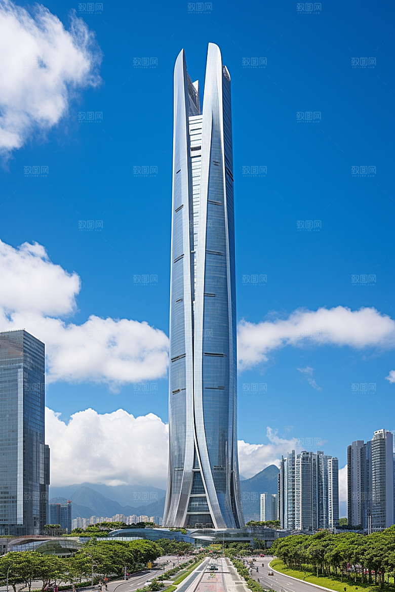 深圳城市风光经济特区都市摄影图