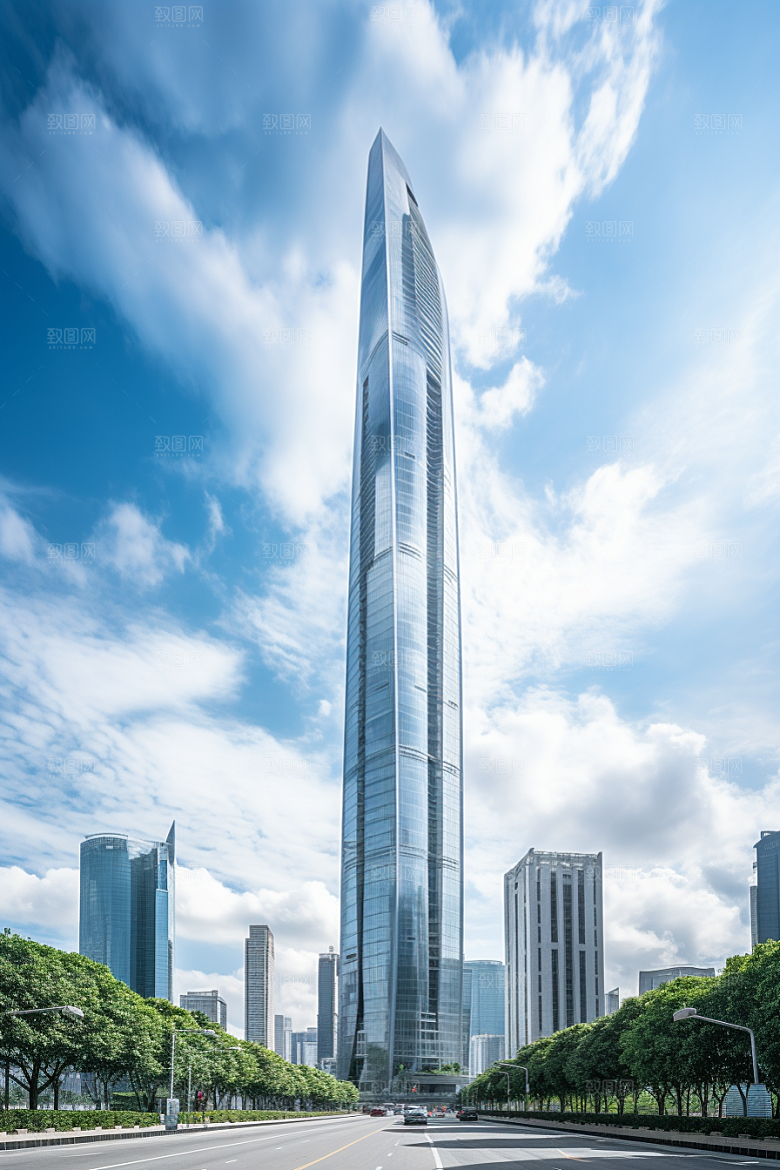 深圳城市风光旅行地标摄影图