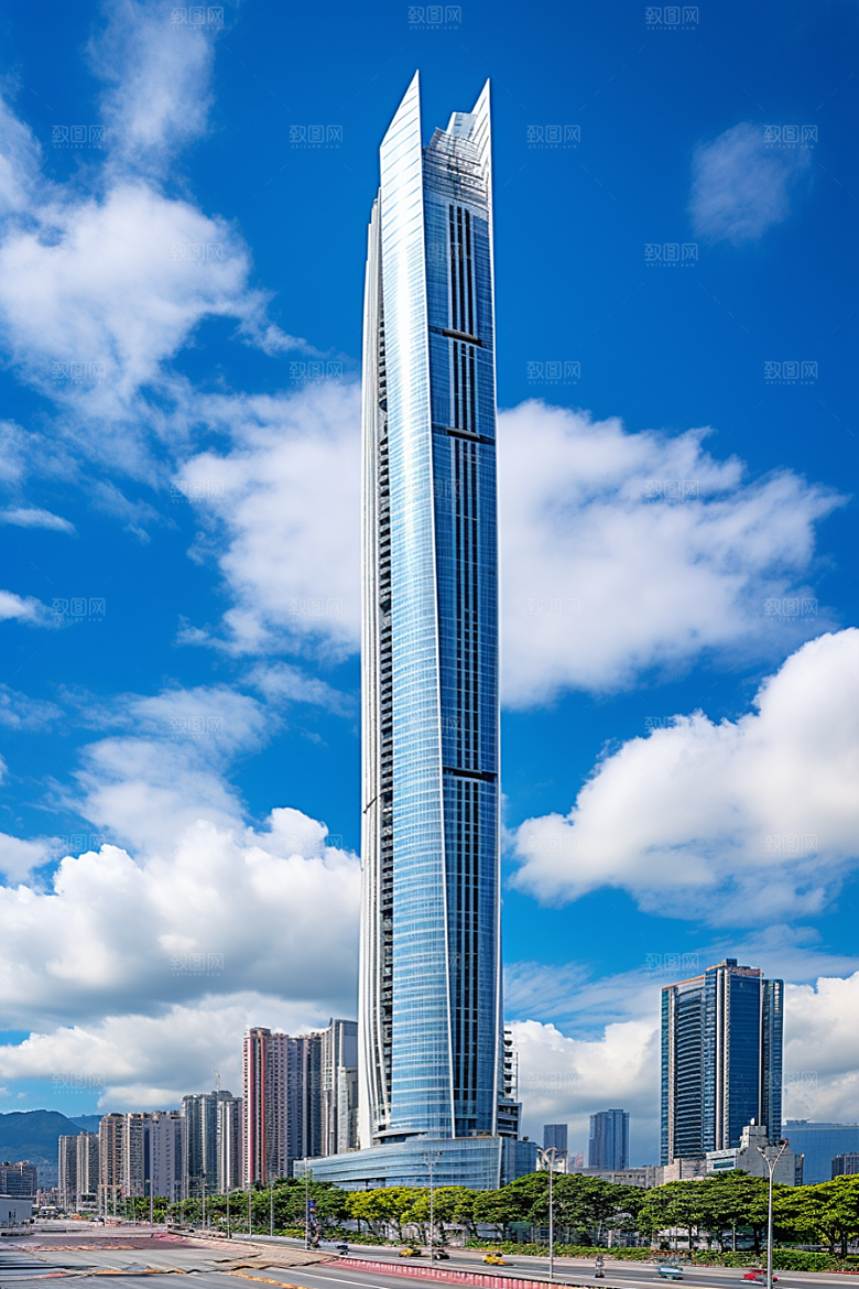 深圳城市风光地标新城摄影图