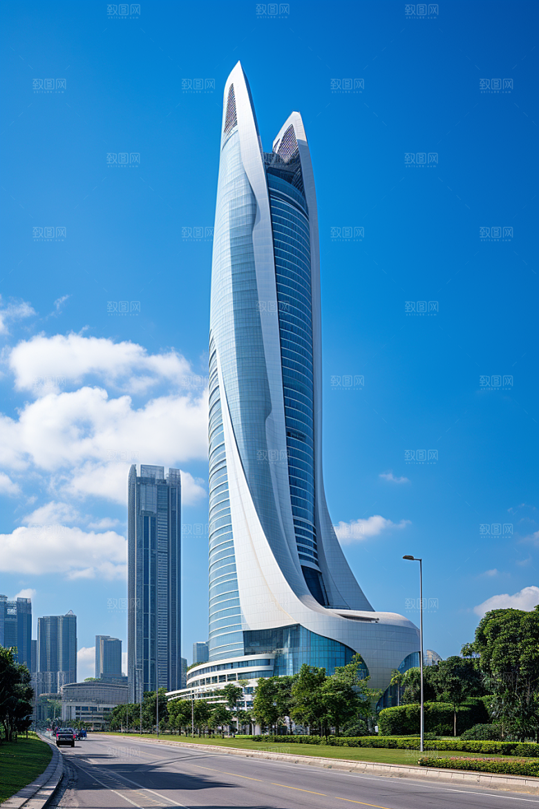 深圳城市风光旅行现代化摄影图