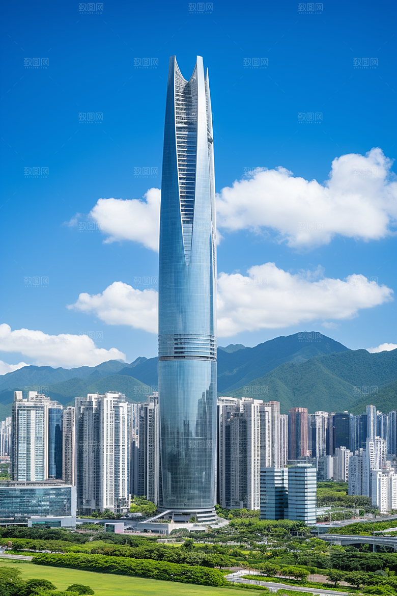 深圳城市风光景色现代化摄影图