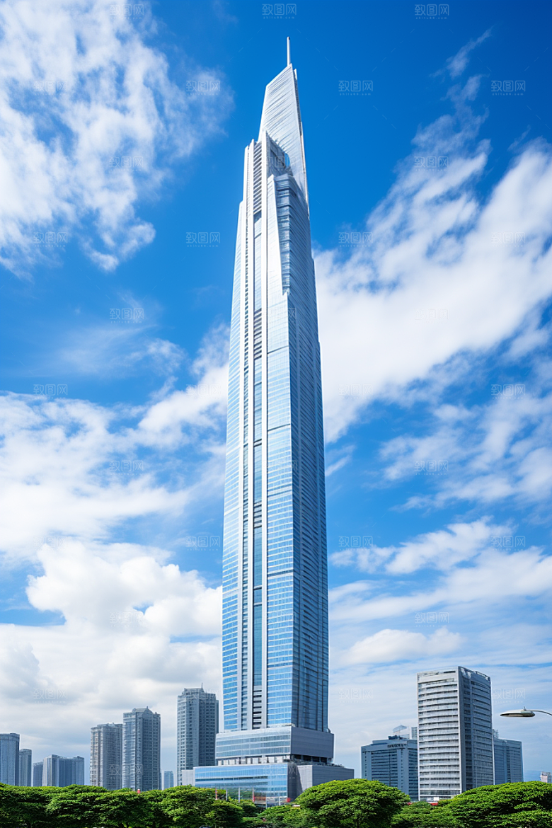 深圳城市风光地标新城摄影图