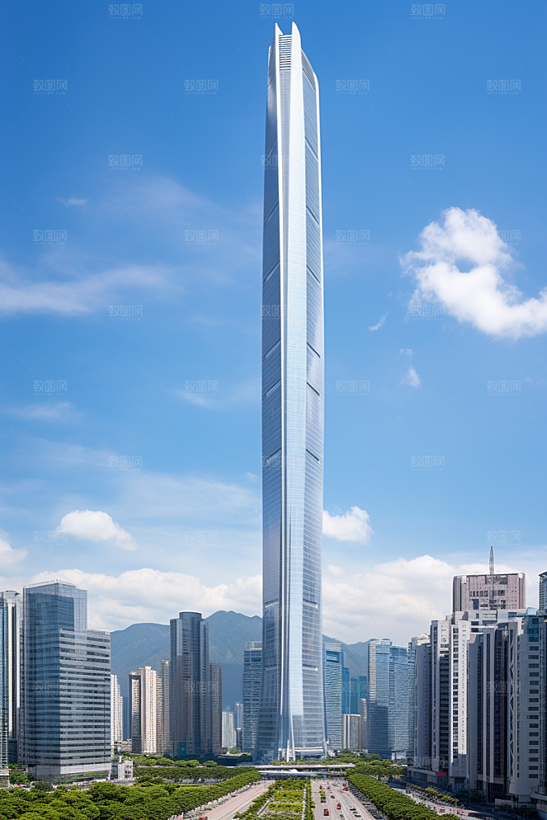 深圳城市风光地标旅行摄影图