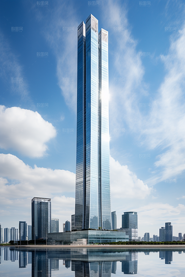 深圳城市风光经济特区旅行摄影图