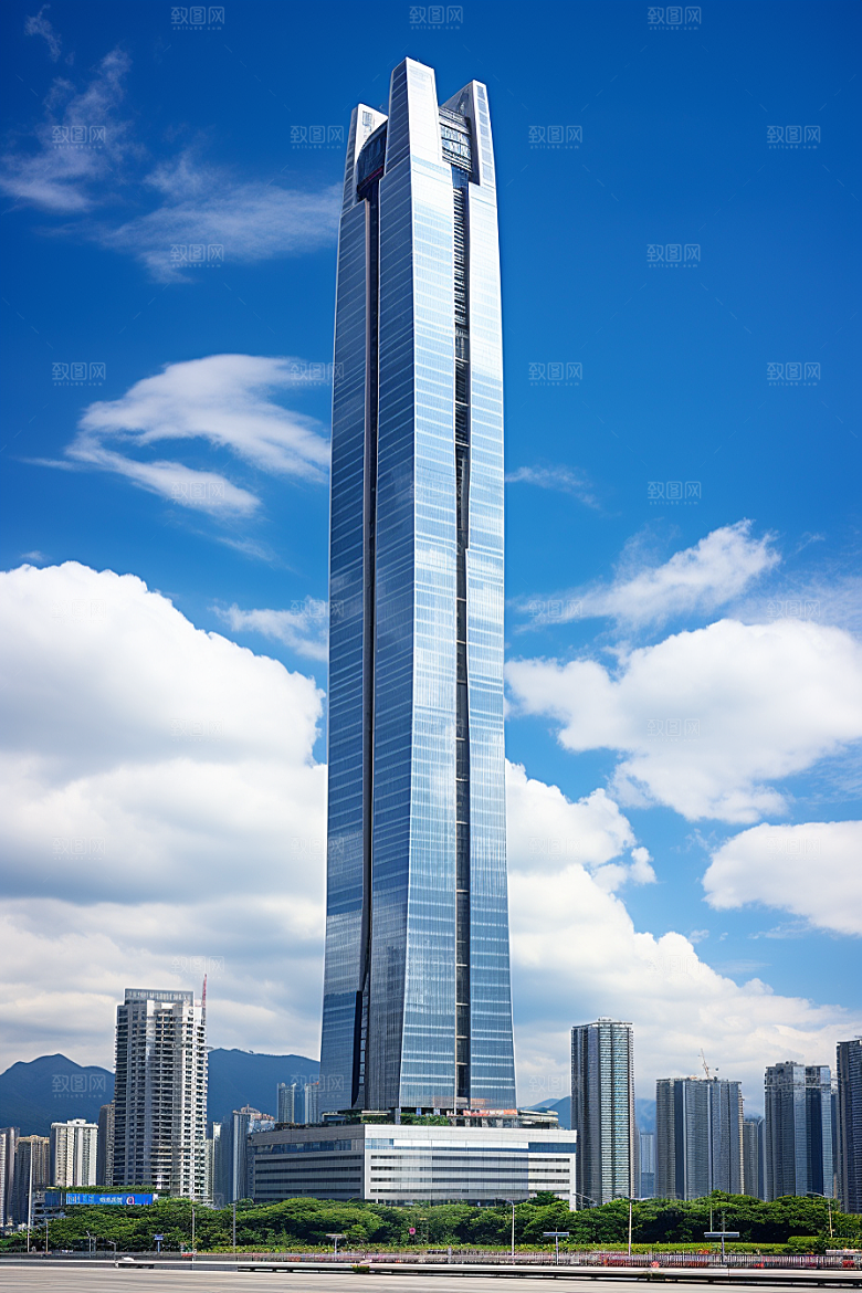 深圳城市风光都市现代化摄影图