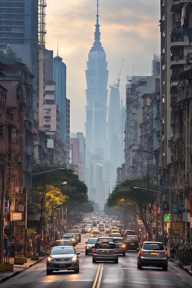 深圳城市风光旅行新城摄影图