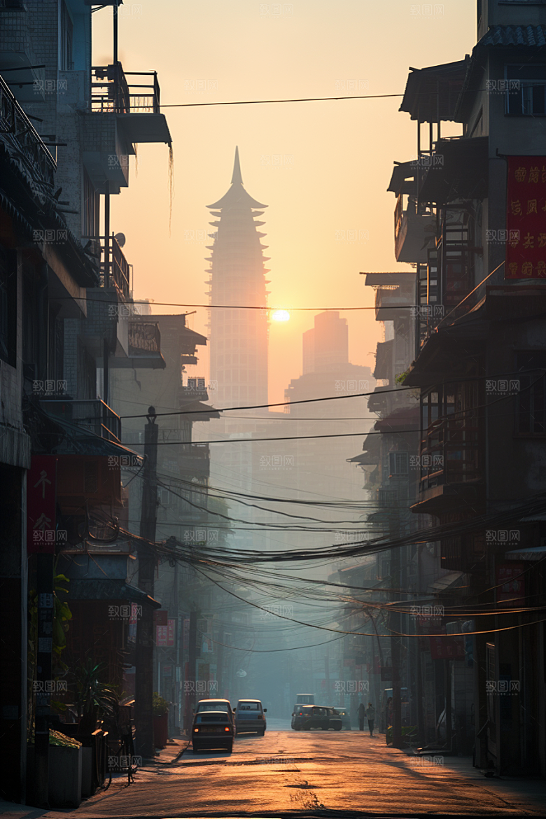 深圳城市风光新城景色摄影图