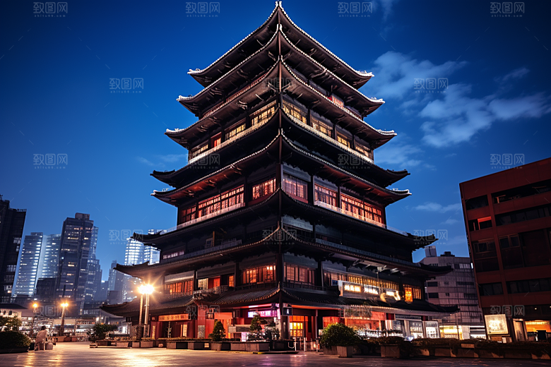 深圳城市风光风景地标摄影图