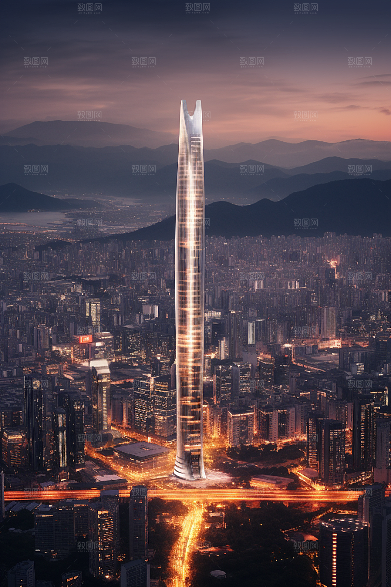 深圳城市风光国内游地标摄影图