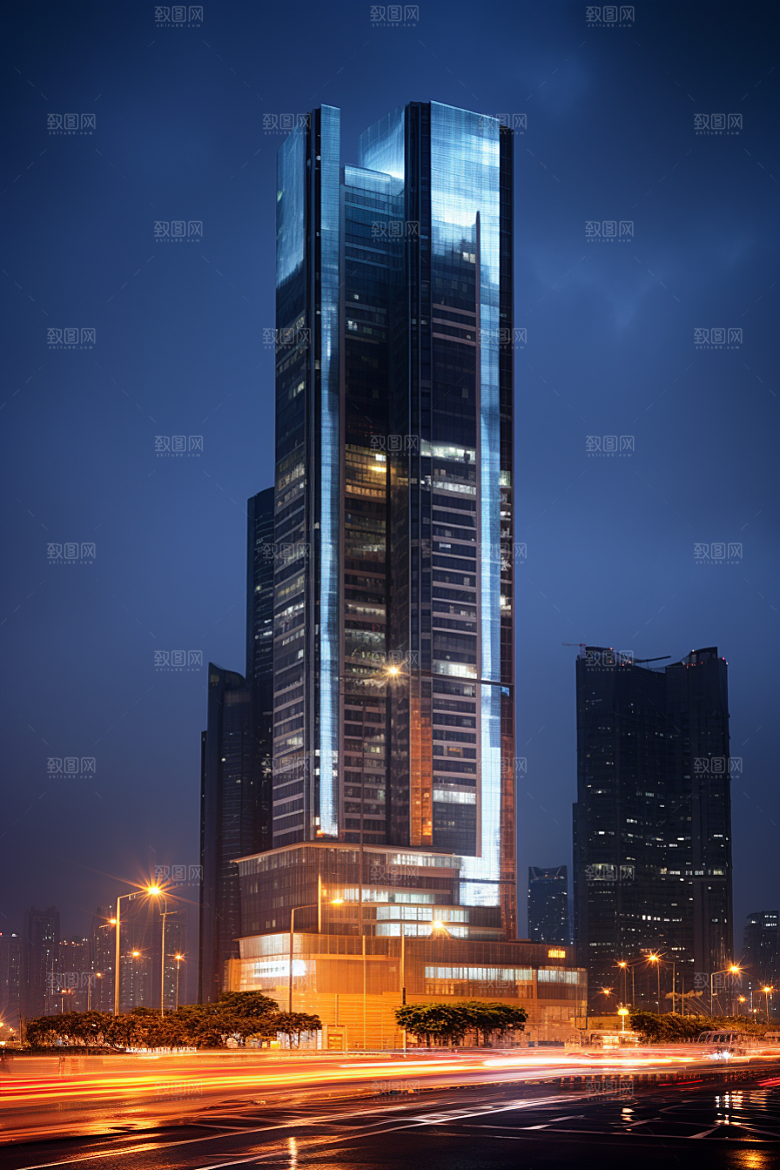 深圳城市风光新城现代化摄影图