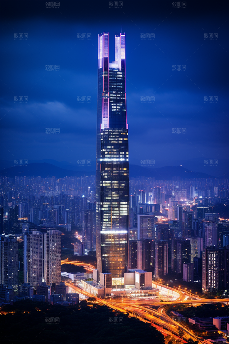 深圳城市风光新城经济特区摄影图