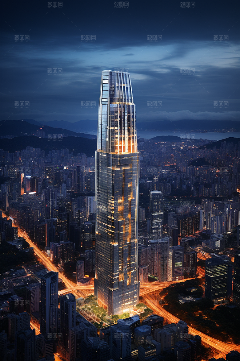 深圳城市风光都市风景摄影图
