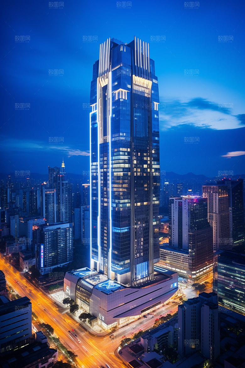 深圳城市风光现代化风景摄影图