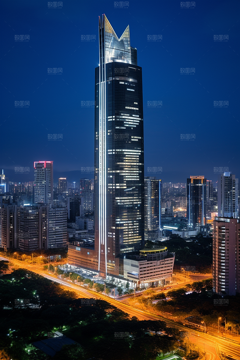 深圳城市风光地标风景摄影图
