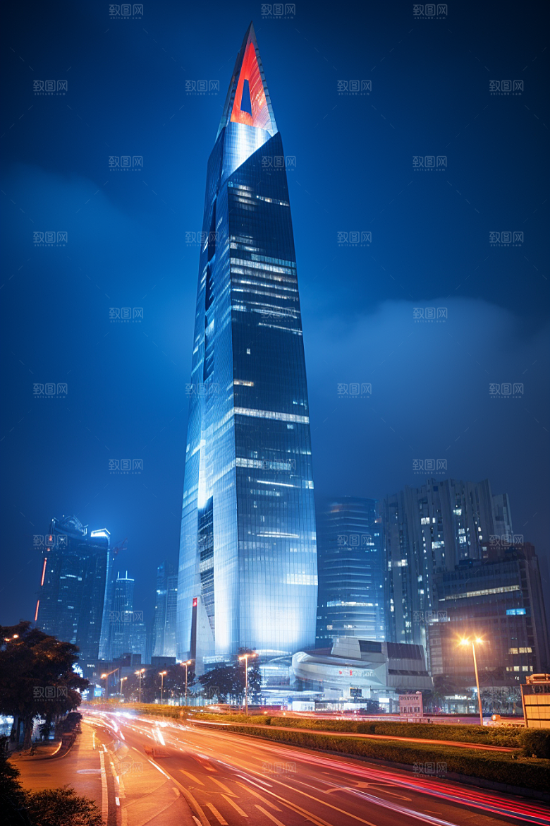 深圳城市风光现代化新城摄影图