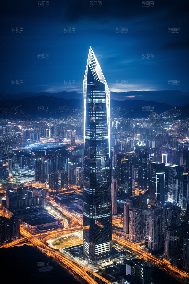深圳城市风光景色风景摄影图