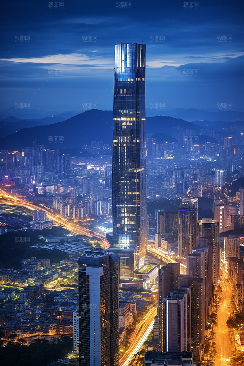 深圳城市风光国内游新城摄影图