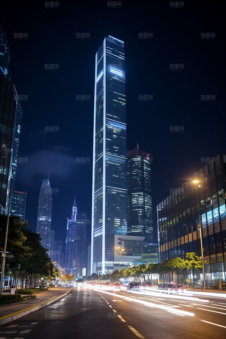 深圳城市风光新城旅游摄影图