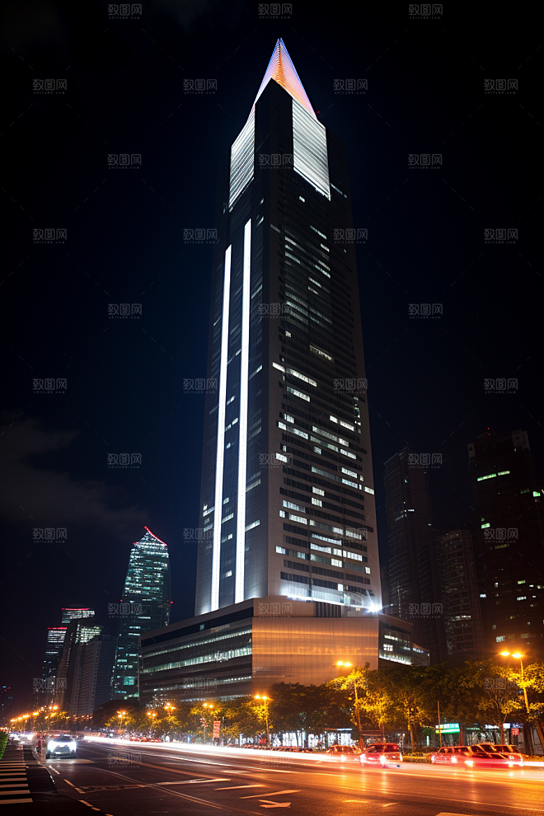 深圳城市风光都市新城摄影图