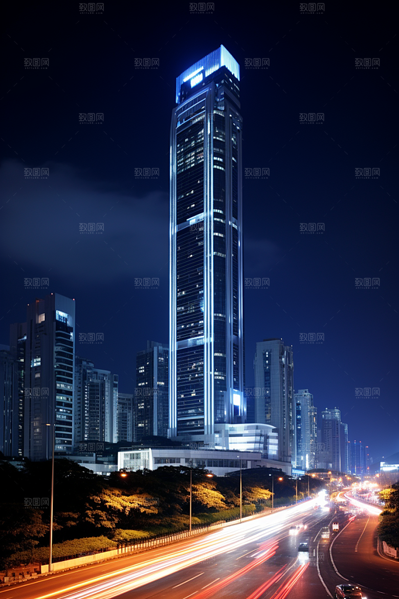 深圳城市风光都市现代化摄影图