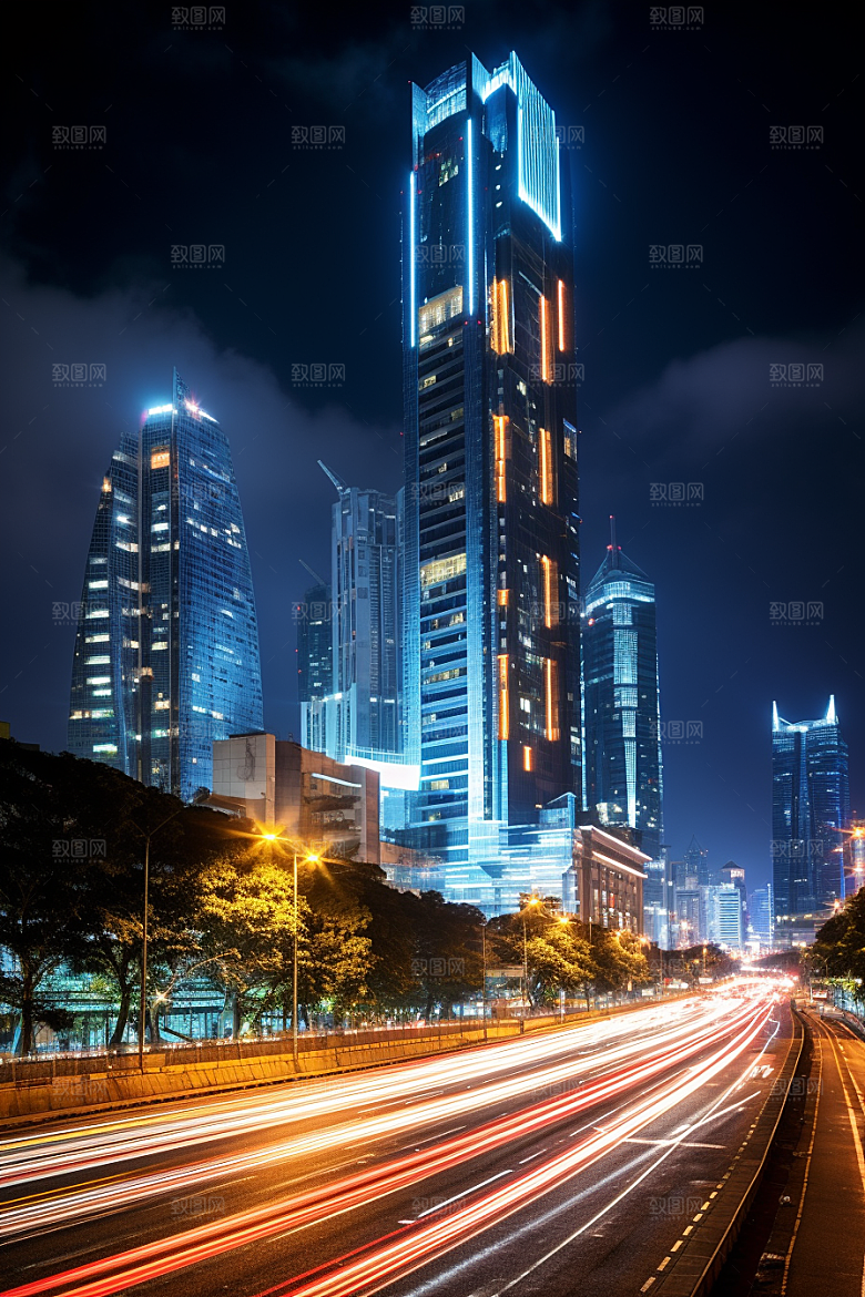深圳城市风光经济特区旅行摄影图