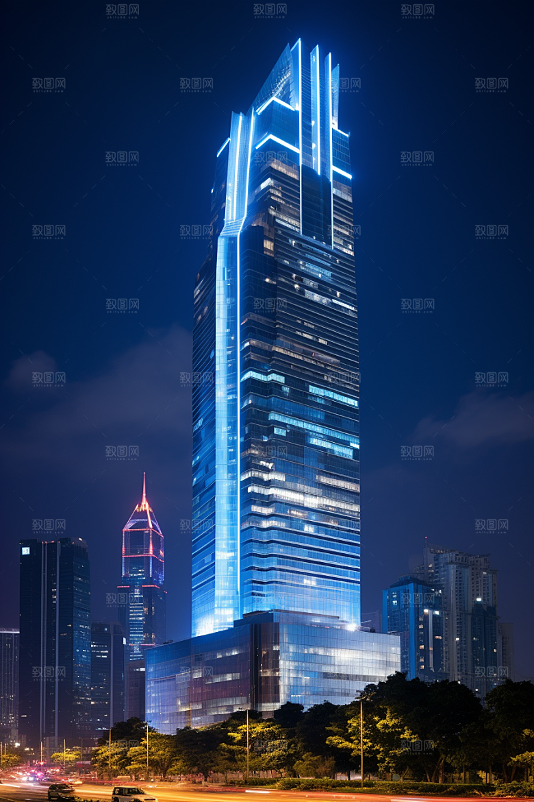 深圳城市风光现代化旅游摄影图