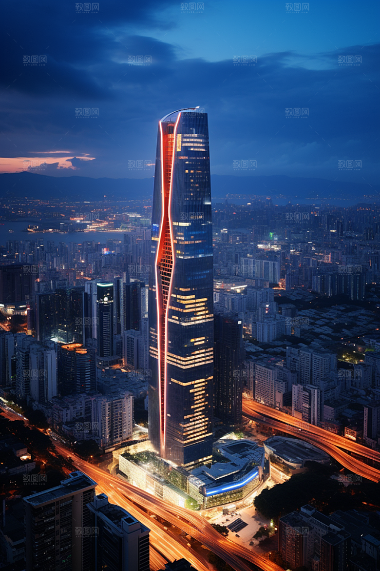 深圳城市风光风景景色摄影图