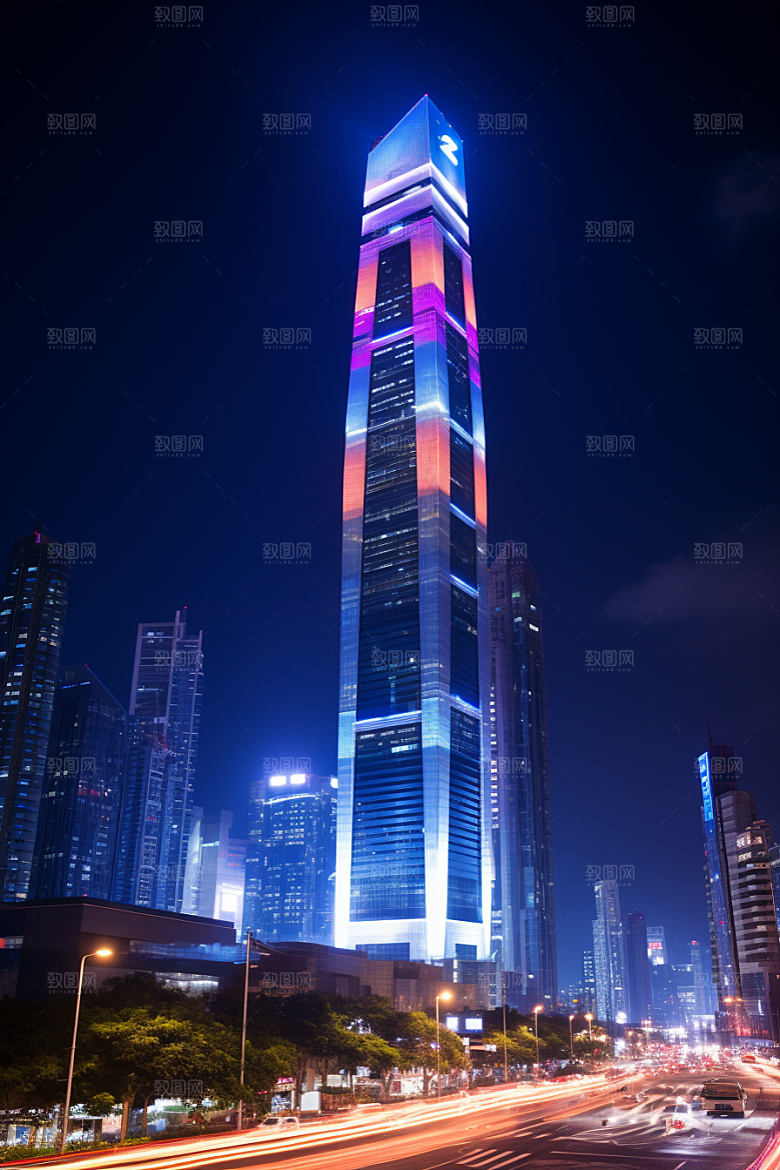 深圳城市风光高清景色摄影图