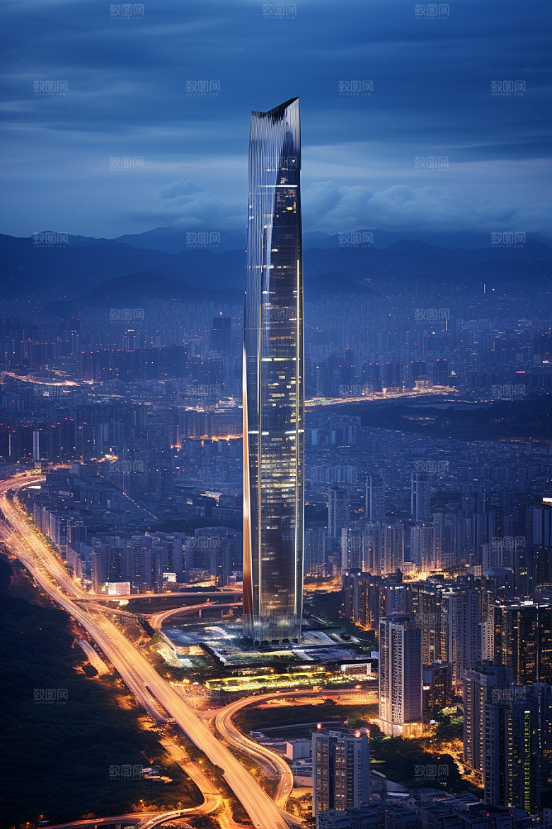 深圳城市风光旅游都市摄影图