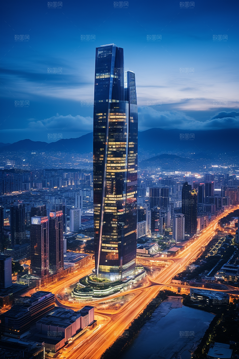 深圳城市风光国内游都市摄影图