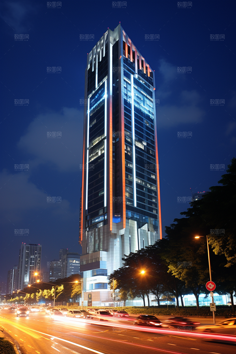 深圳城市风光风景现代化摄影图