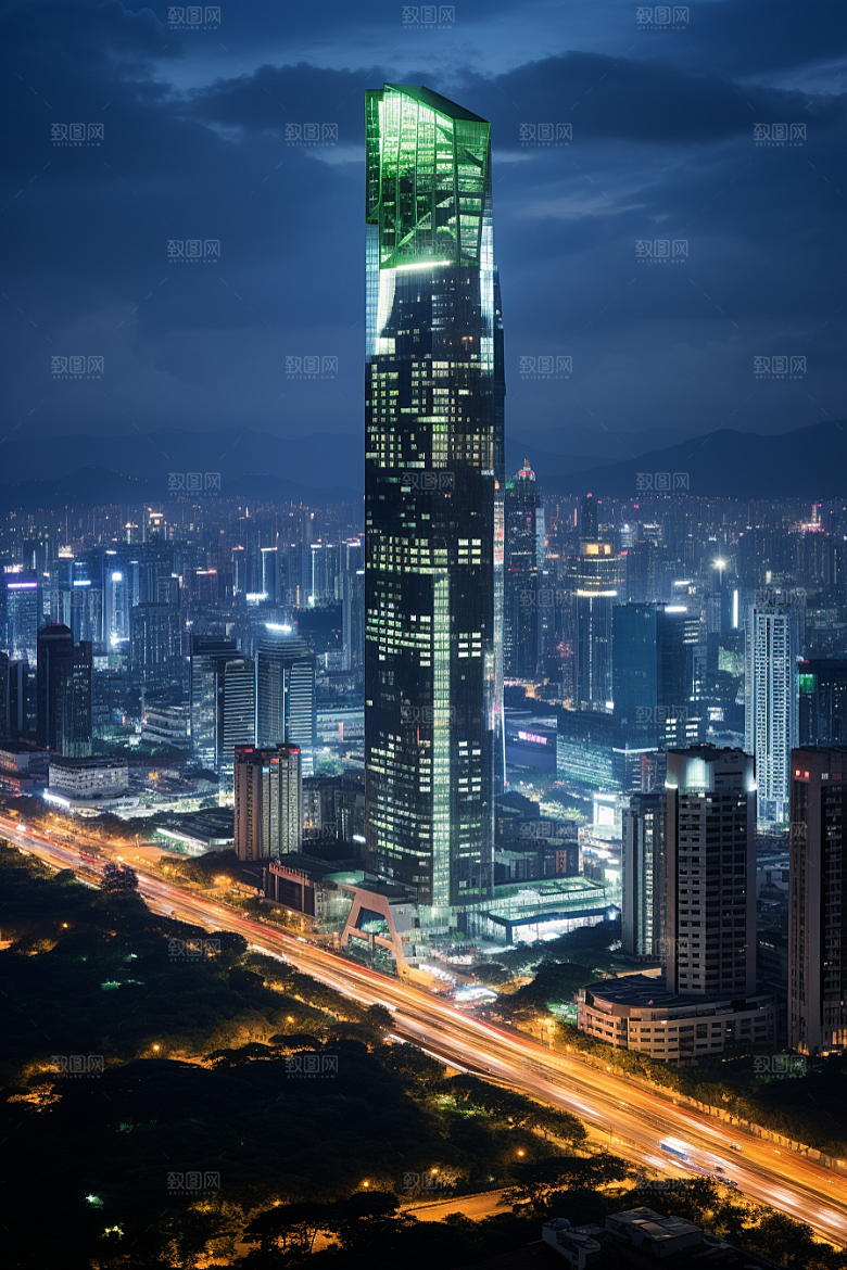 深圳城市风光国内游地标摄影图