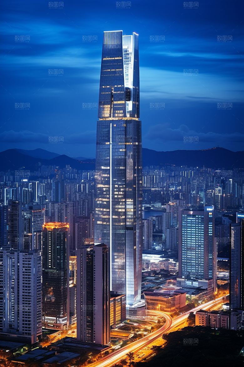 深圳城市风光旅行经济特区摄影图