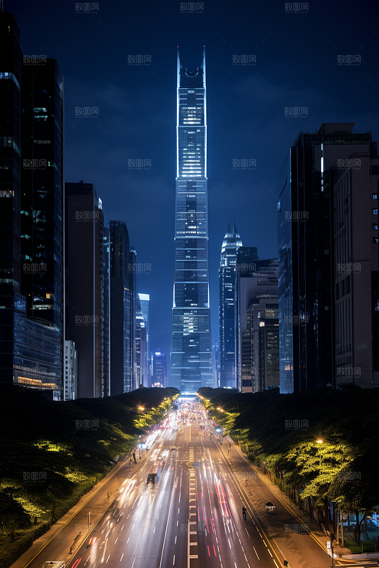 深圳城市风光现代化经济特区摄影图