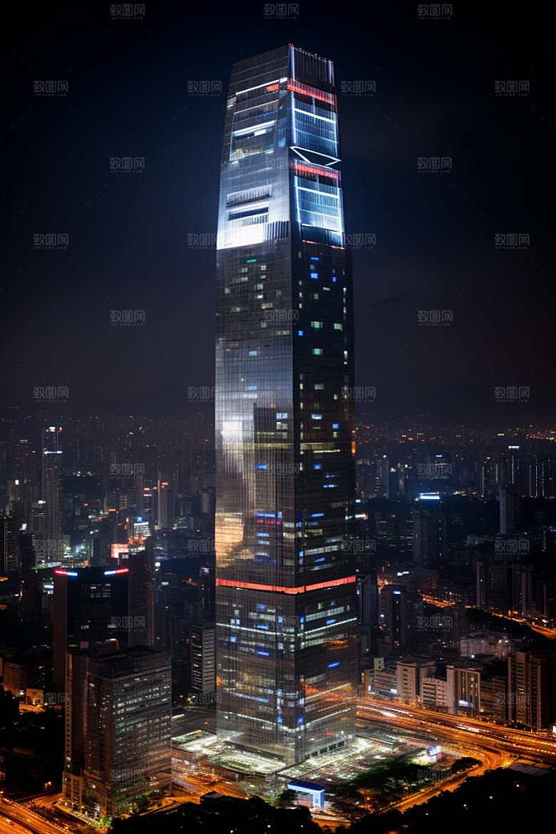 深圳城市风光景色现代化摄影图
