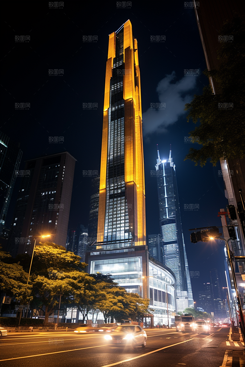 深圳城市风光新城高清摄影图