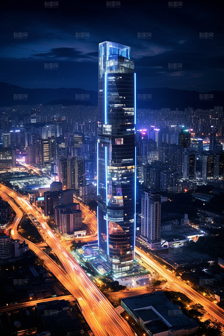 深圳城市风光经济特区地标摄影图