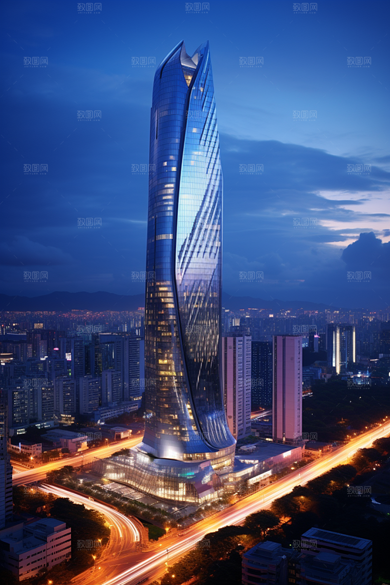 深圳城市风光景色现代化摄影图