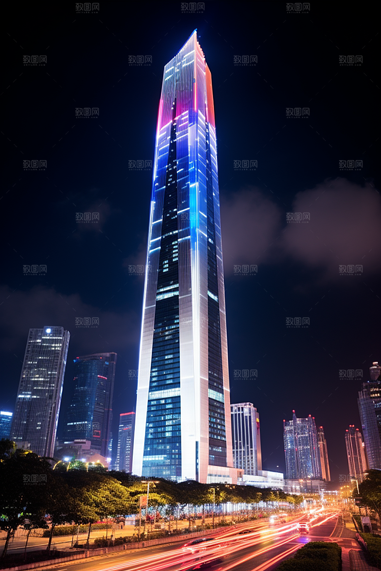 深圳城市风光经济特区旅行摄影图