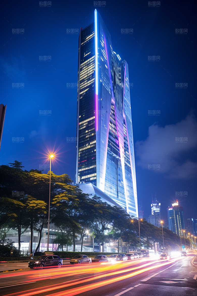 深圳城市风光地标都市摄影图